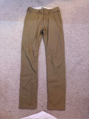 abercrombie kids brown Straight Chino Pants